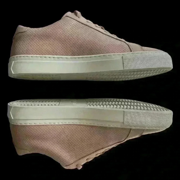 Greats Brooklyn The Royal Pink Perforated Leather Sneaker Italy Size 8.5 - Picture 12 of 15